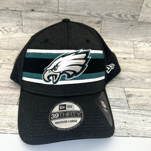 Brand‎ New NFL Philadelphia Eagles New Era 39Thirty Fitted Men's Size M/L Cap - Picture 1 of 9